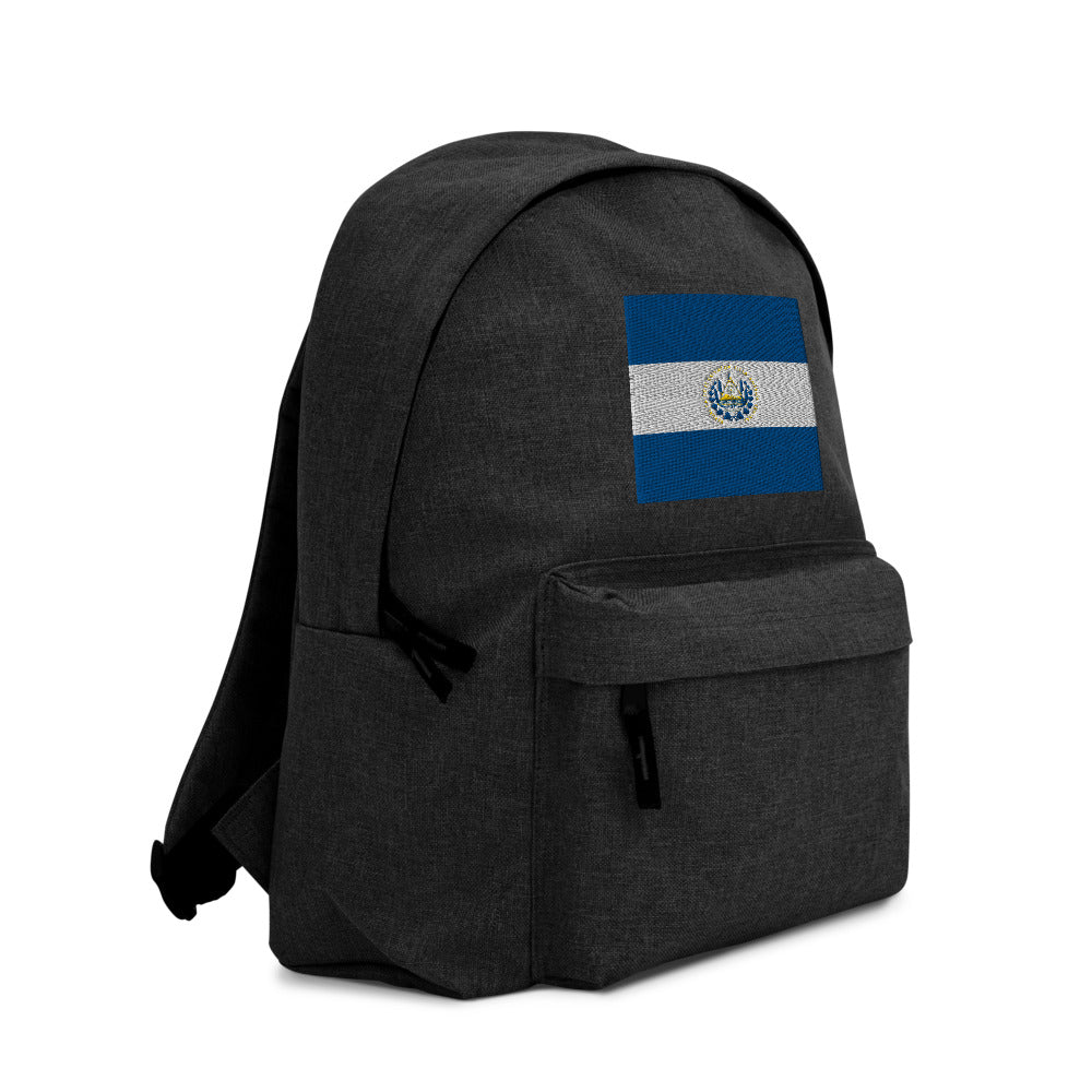 EL SALVADOR FLAG Embroidered Backpack