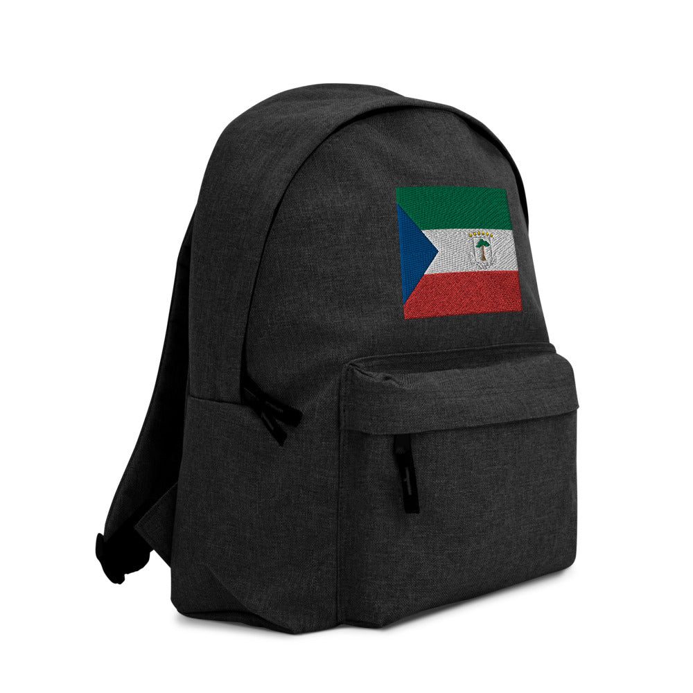 EQUATORIAL GUINEA FLAG Embroidered Backpack