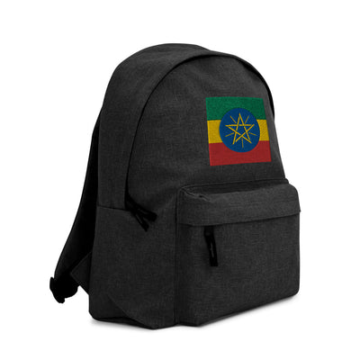 ETHIOPIA FLAG Embroidered Backpack