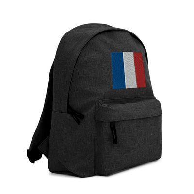 FRANCE FLAG Embroidered Backpack