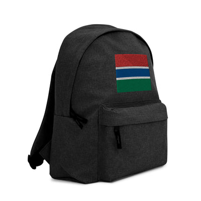 GAMBIA FLAG Embroidered Backpack