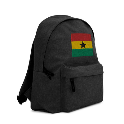 GHANA FLAG Embroidered Backpack