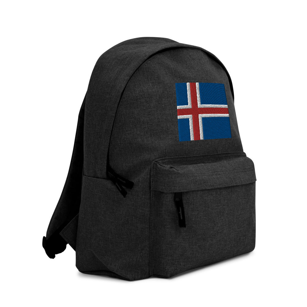 ICELAND FLAG Embroidered Backpack