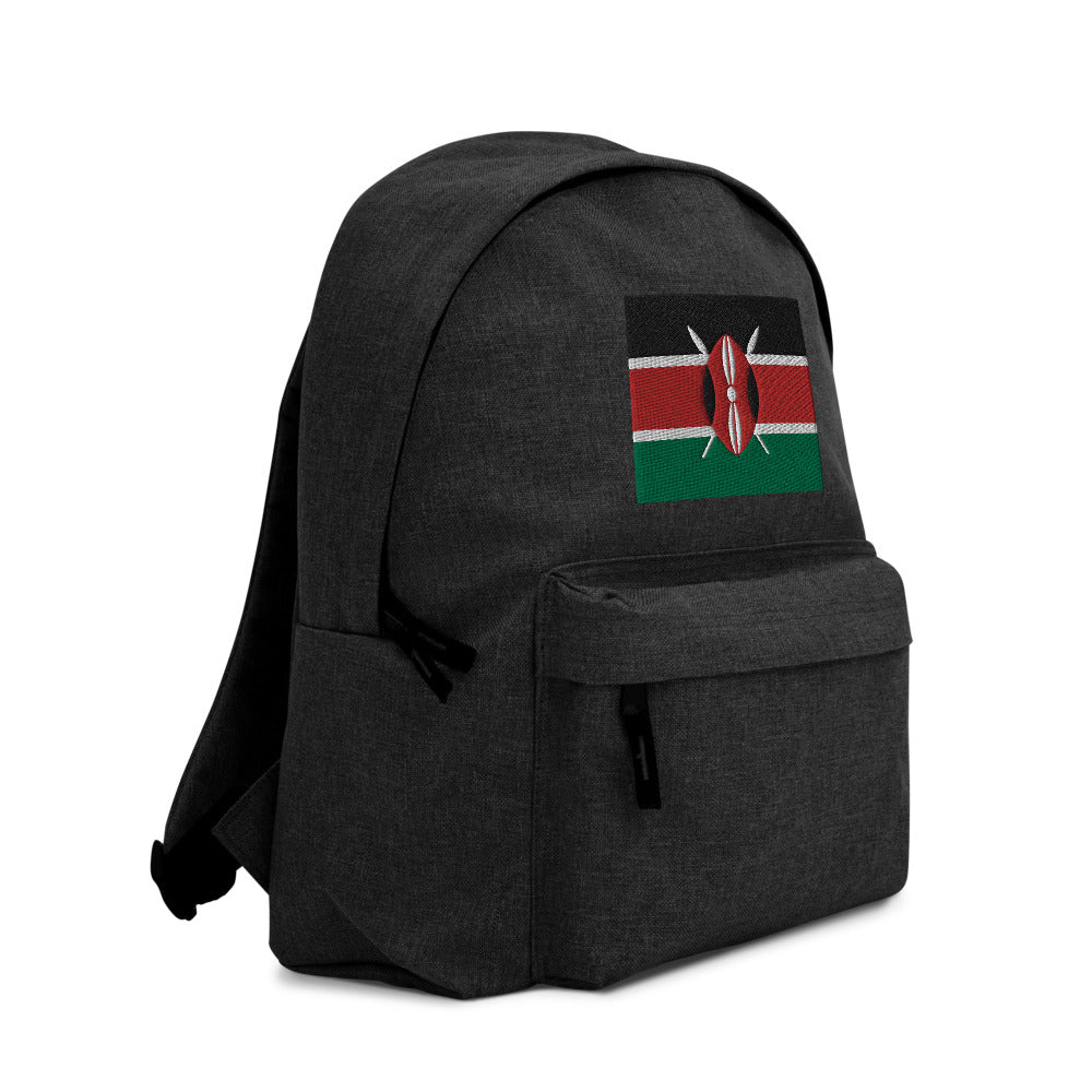 KENYA FLAG Embroidered Backpack