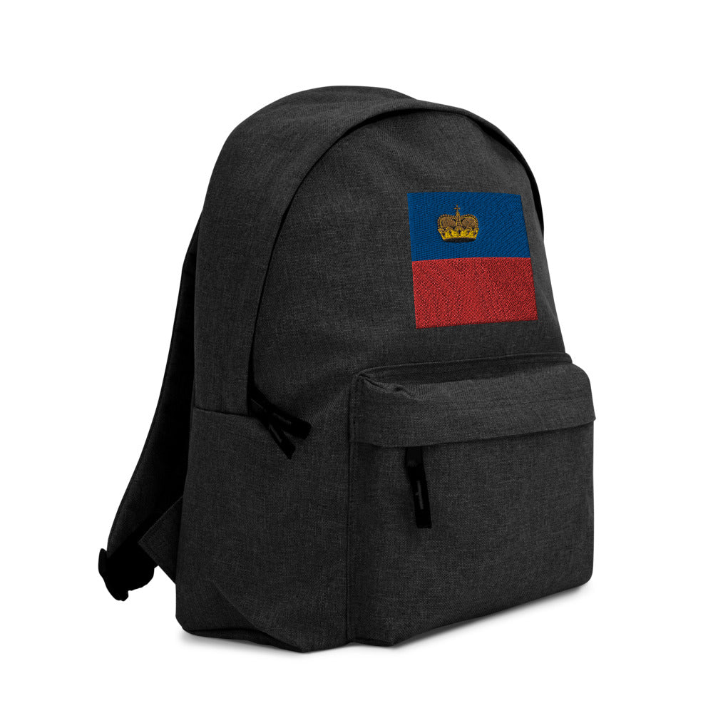 LIECHTENSTEIN FLAG Embroidered Backpack