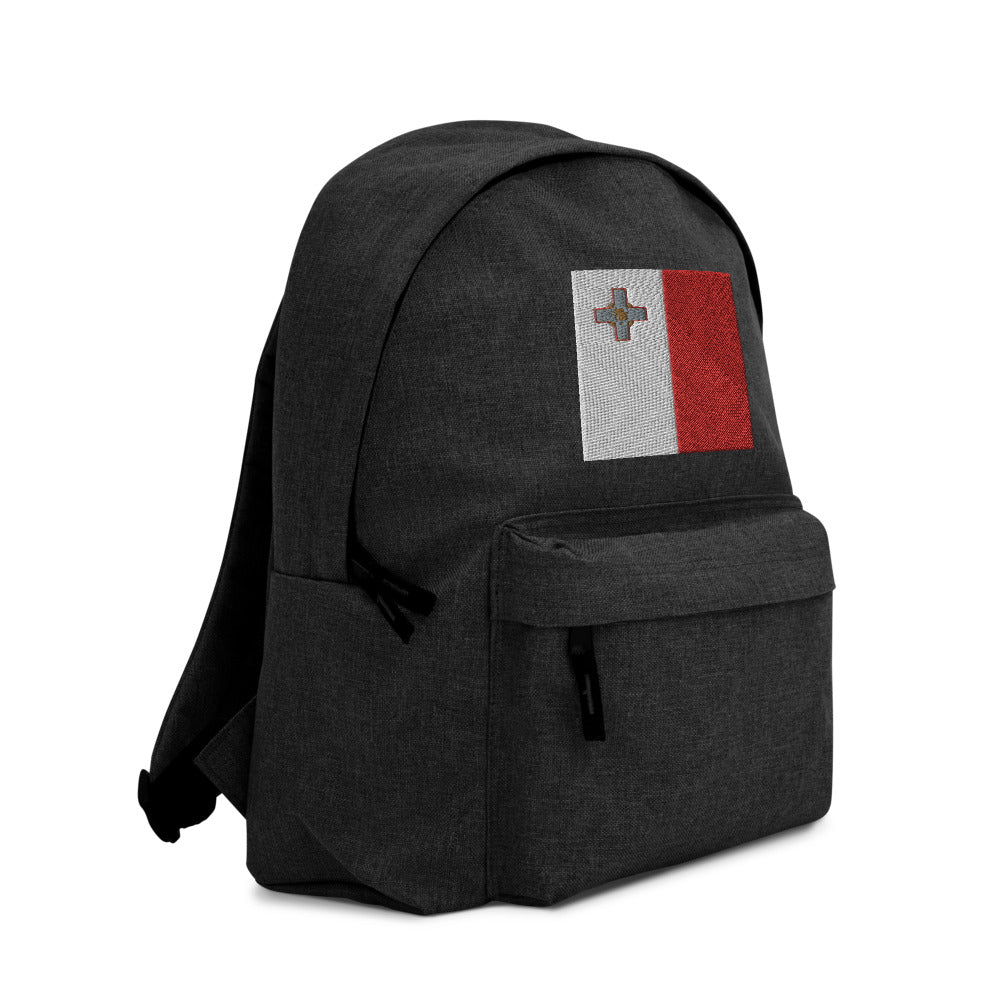 MALTA FLAG Embroidered Backpack