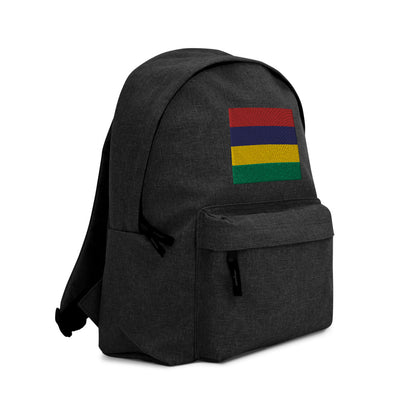 MAURITIUS FLAG Embroidered Backpack