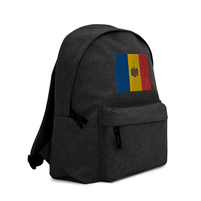 MOLDOVA FLAG Embroidered Backpack