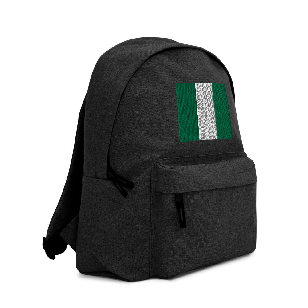 NIGERIA FLAG Embroidered Backpack