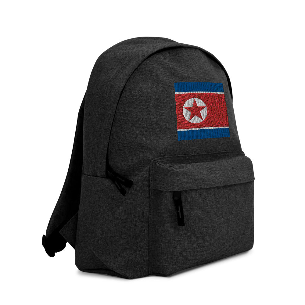 NORTH KOREA FLAG Embroidered Backpack