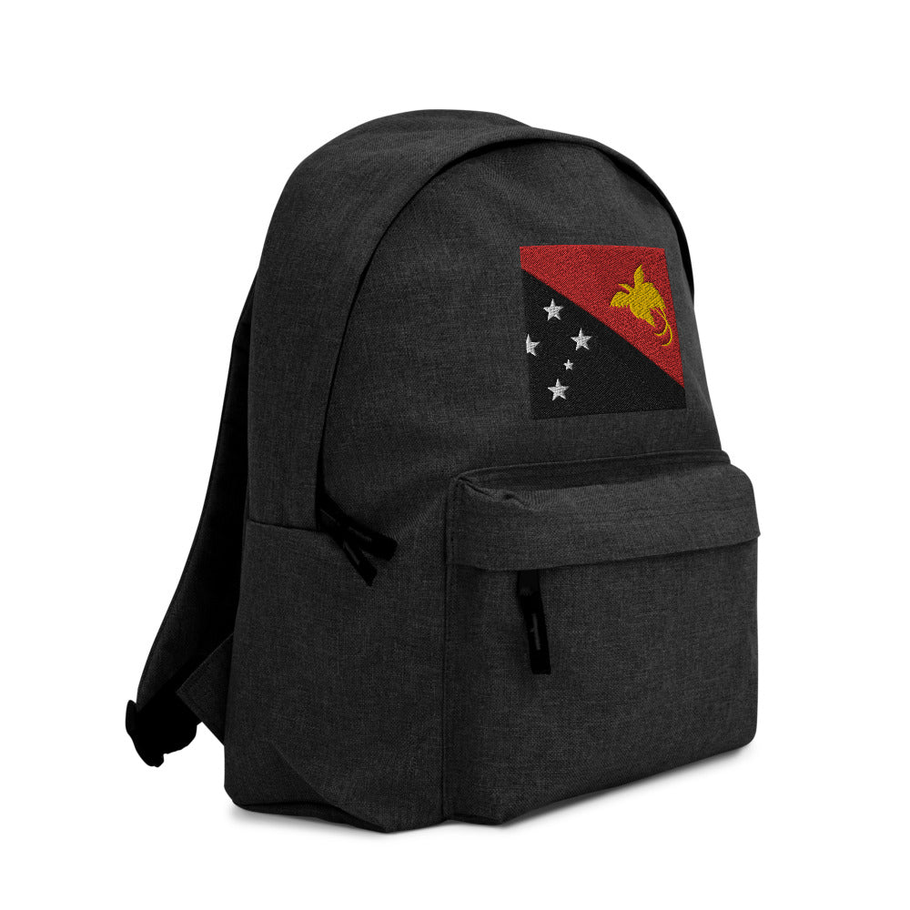 PAPUA NEW GUINEA FLAG Embroidered Backpack