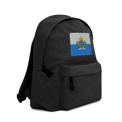 SAN MARINO FLAG Embroidered Backpack