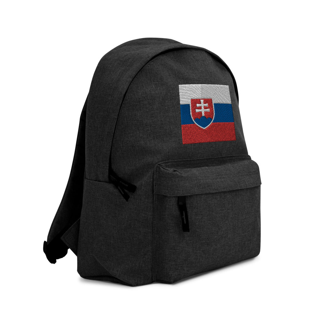 SLOVAKIA FLAG Embroidered Backpack