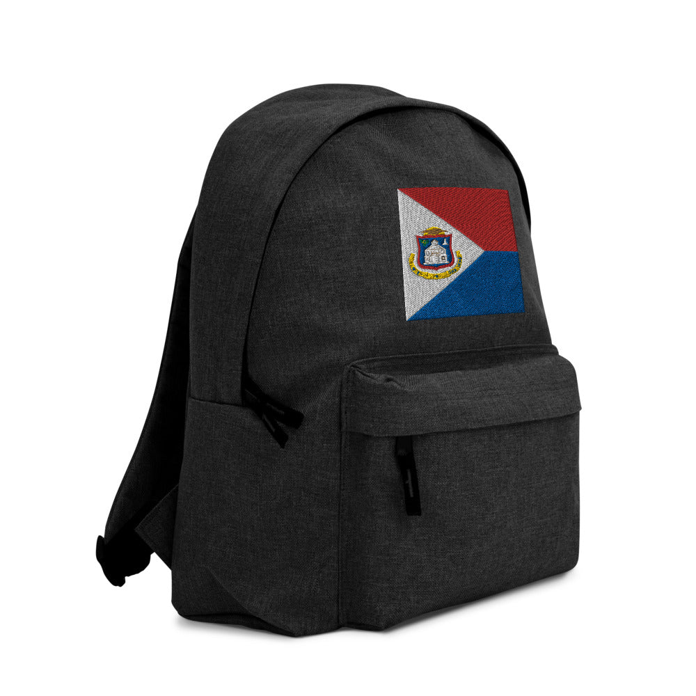 ST. MARTIN FLAG Embroidered Backpack