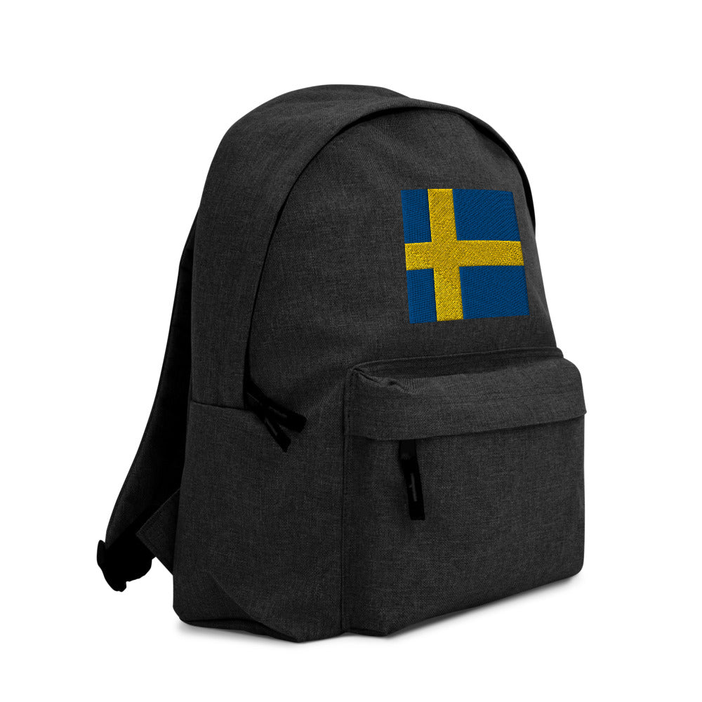 SWEDEN FLAG Embroidered Backpack