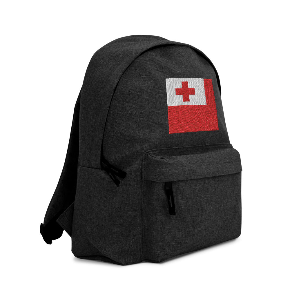 TONGA FLAG Embroidered Backpack