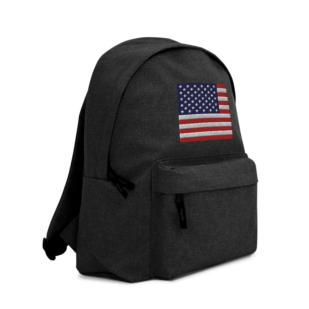 United states flag Embroidered Backpack