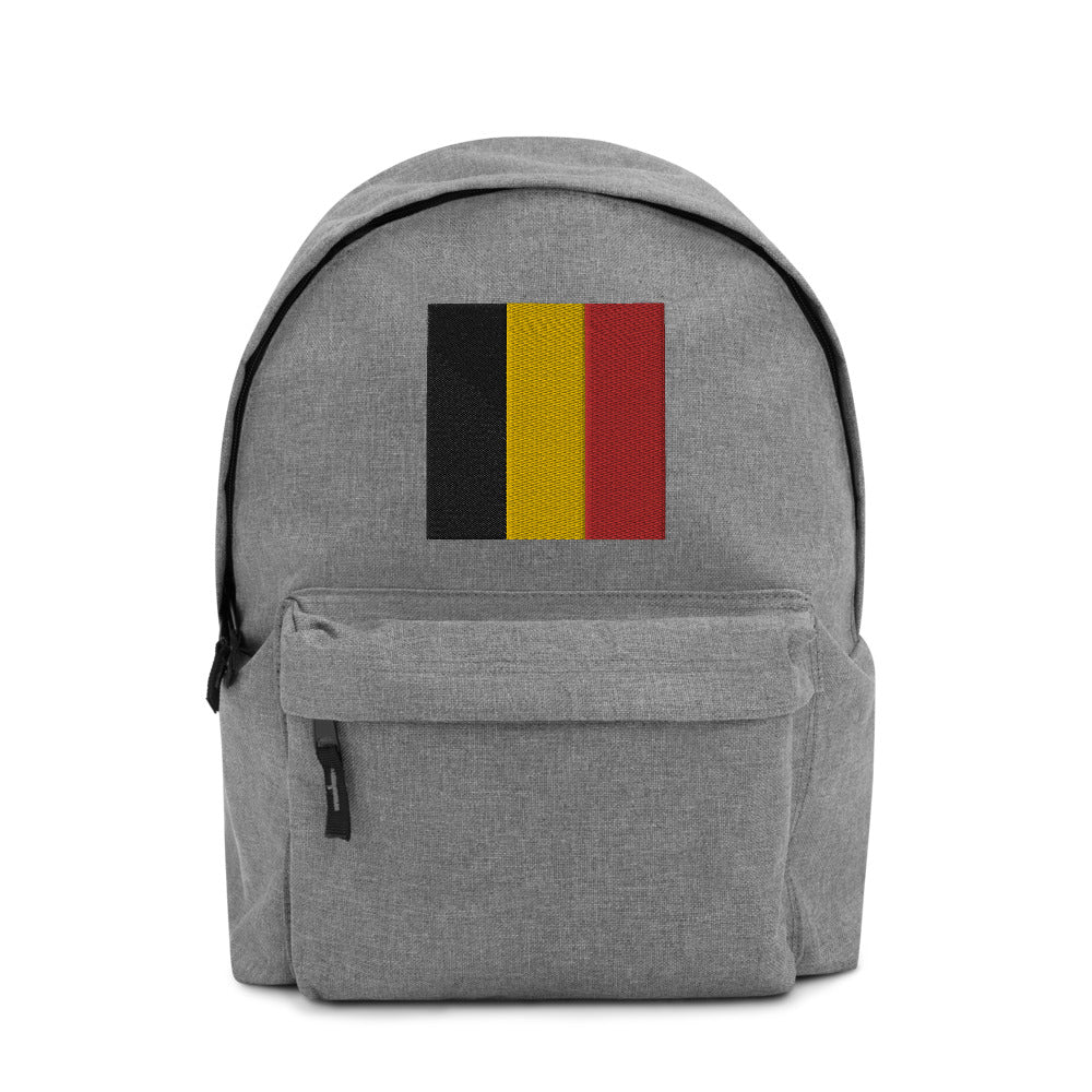 BELGIUM FLAG Embroidered Backpack