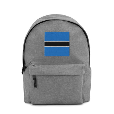 BOTSWANA FLAG Embroidered Backpack