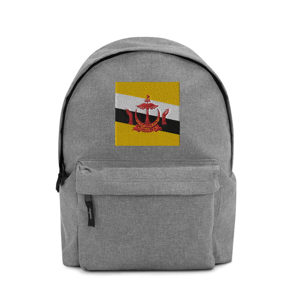 BRUNEI FLAG Embroidered Backpack