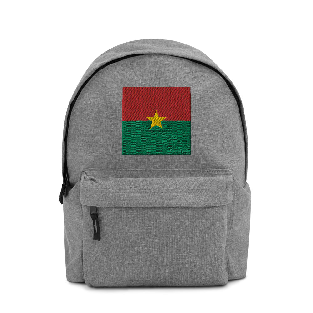 BURKINA FASO FLAG Embroidered Backpack