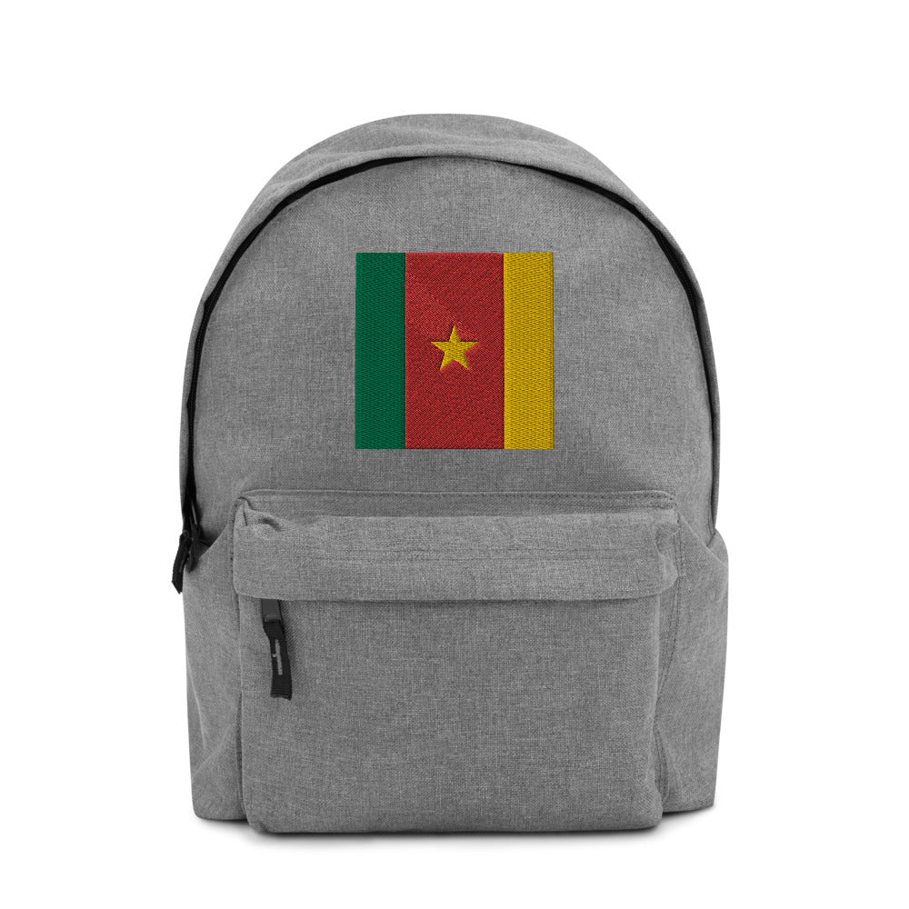 CAMEROON FLAG Embroidered Backpack