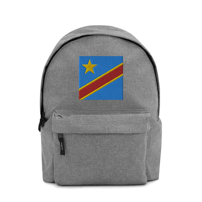 CONGO DEMOCRATIC REPUBLIC FLAG Embroidered Backpack