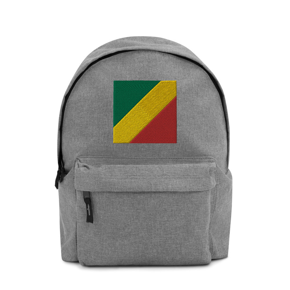 CONGO REPUBLIC FLAG Embroidered Backpack