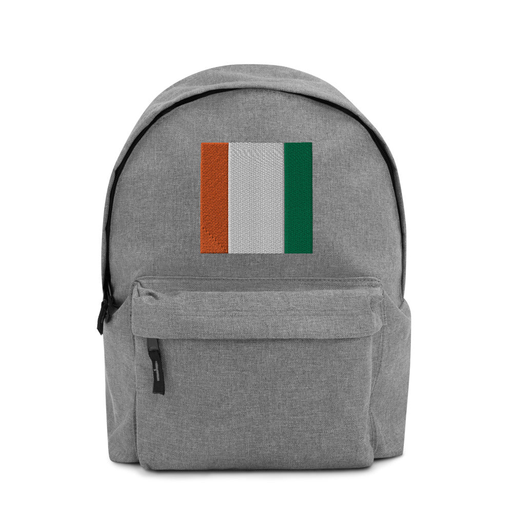 COTE D'IVOIRE FLAG Embroidered Backpack