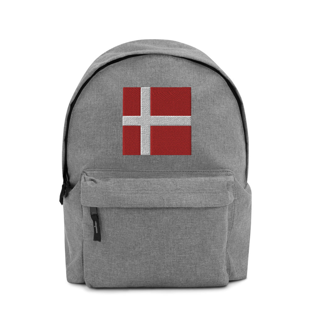 DENMARK FLAG Embroidered Backpack