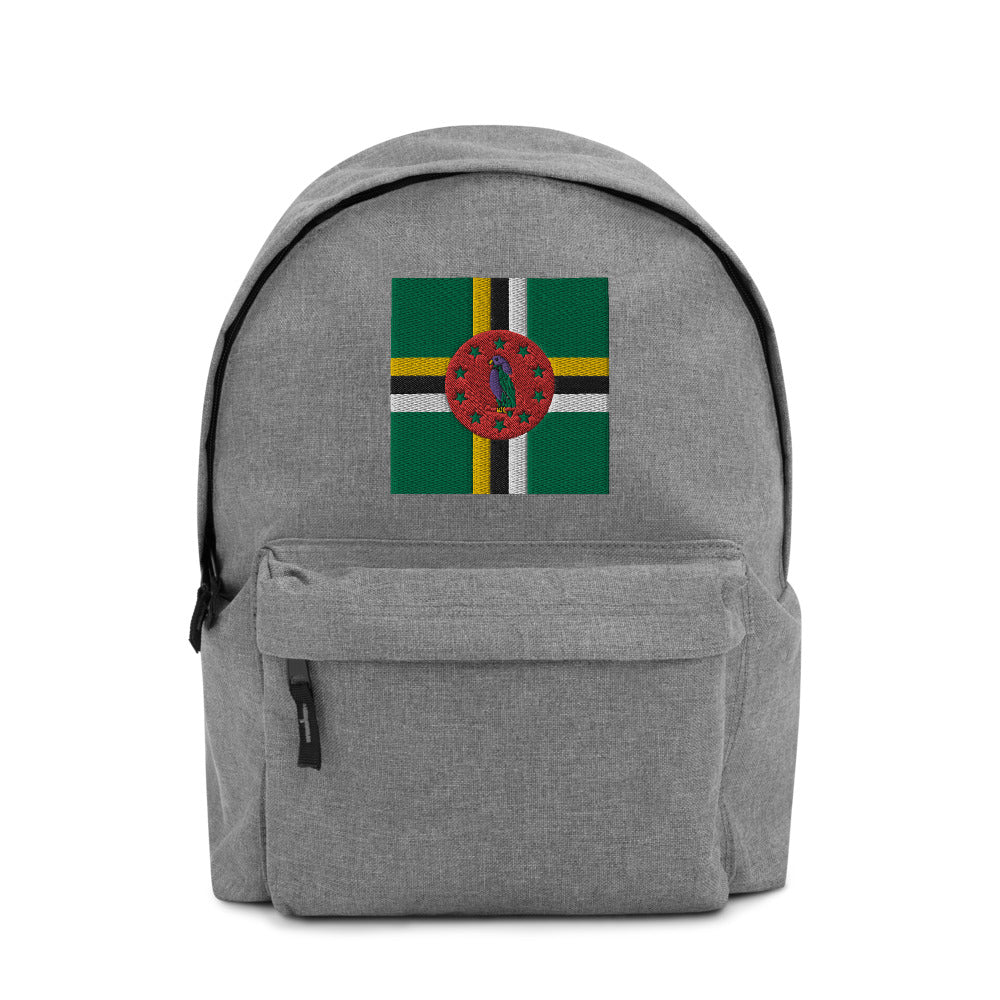 DOMINICA FLAG Embroidered Backpack