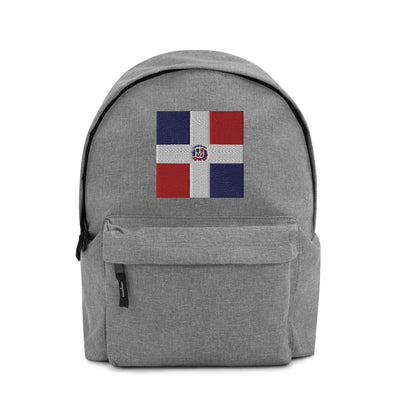 DOMINICAN REPUBLIC FLAG Embroidered Backpack