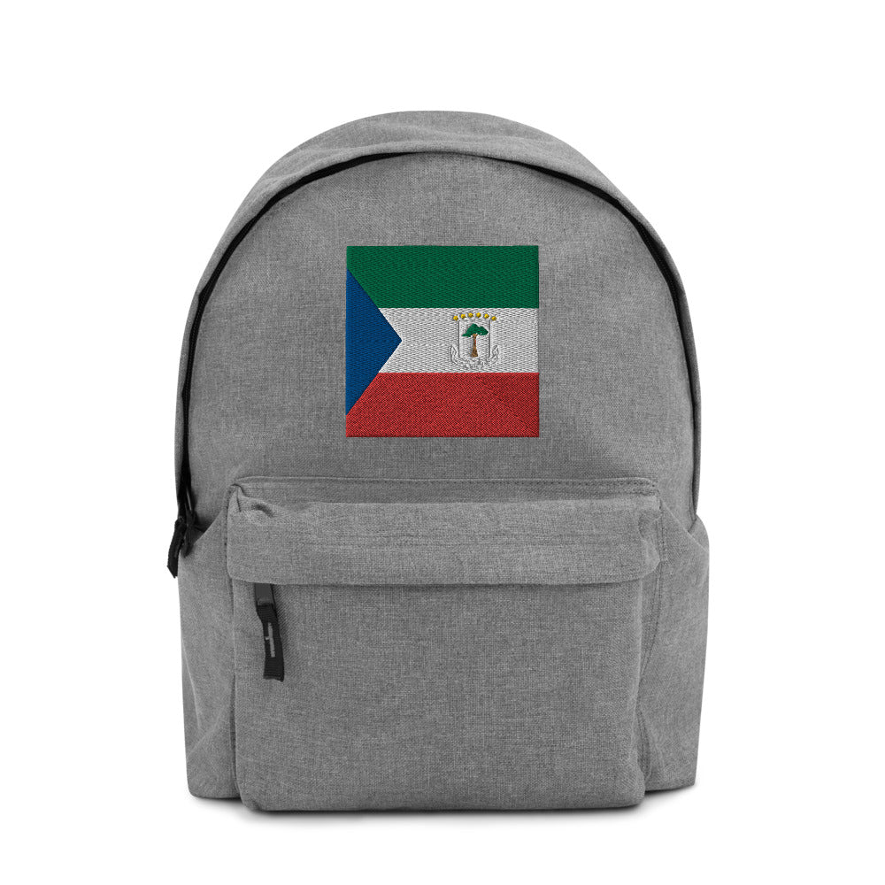 EQUATORIAL GUINEA FLAG Embroidered Backpack