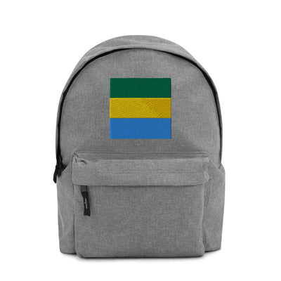 GABON FLAG Embroidered Backpack