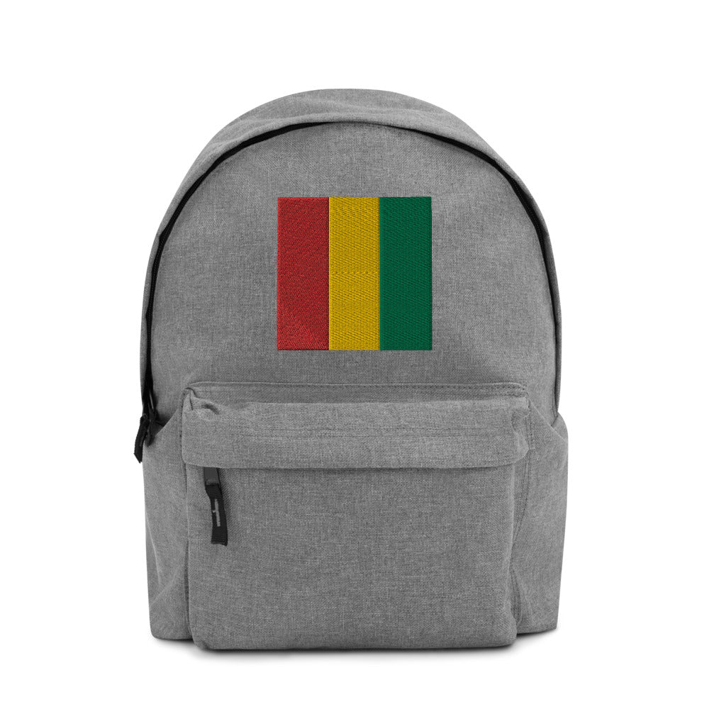 GUINEA  FLAG Embroidered Backpack