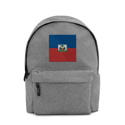 HAITI FLAG Embroidered Backpack