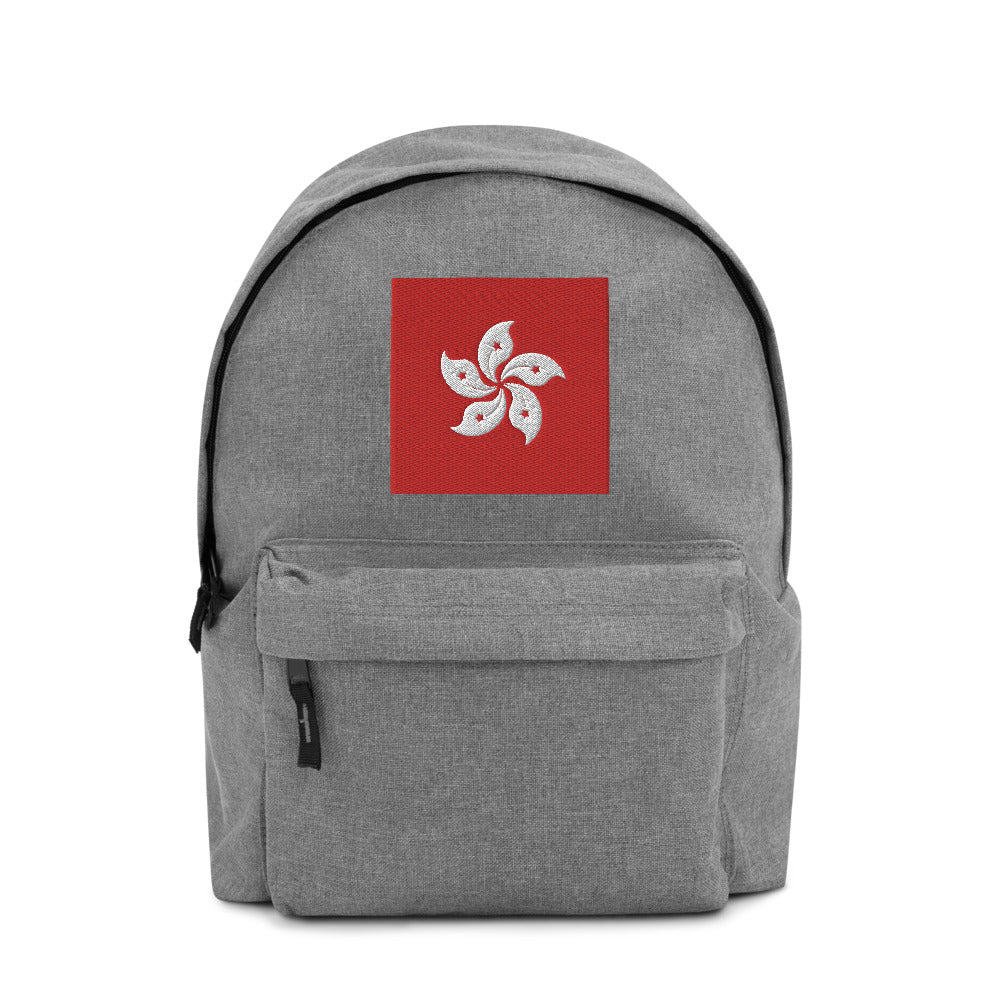 HONG KONG FLAG Embroidered Backpack