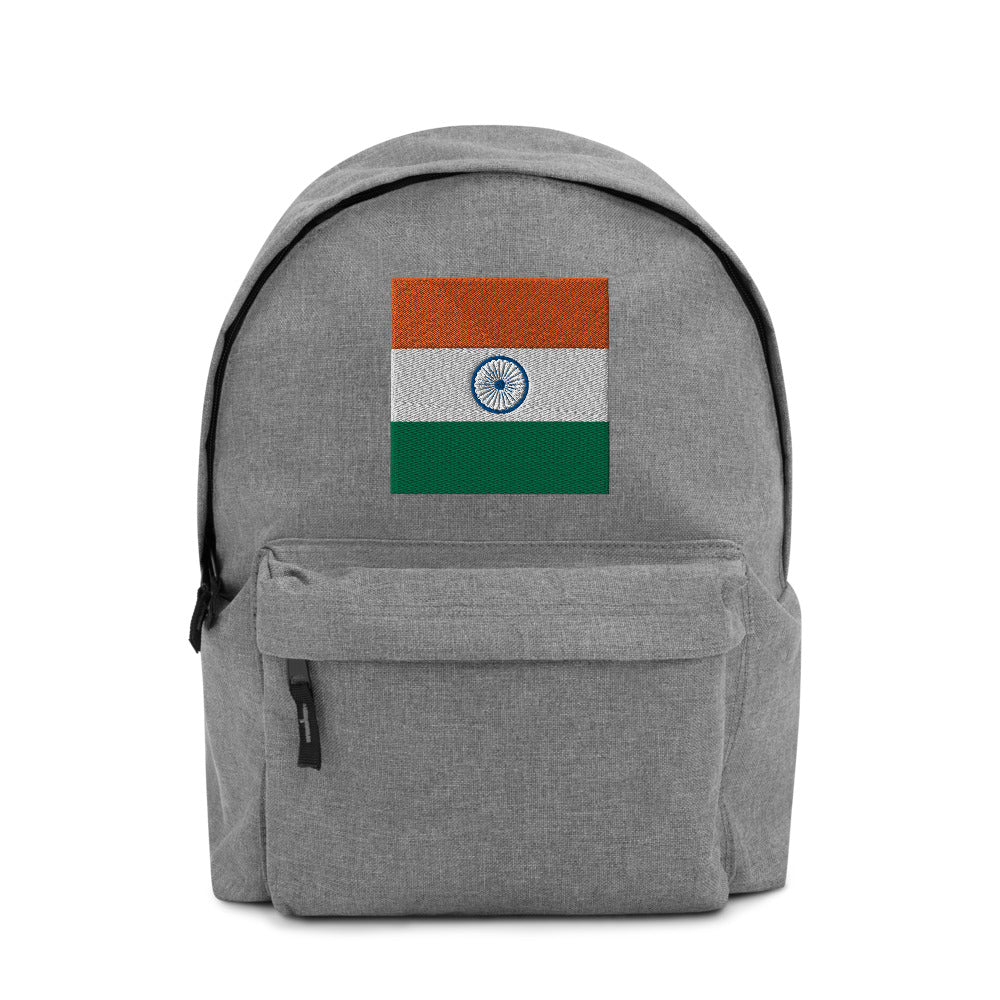 INDIA FLAG Embroidered Backpack