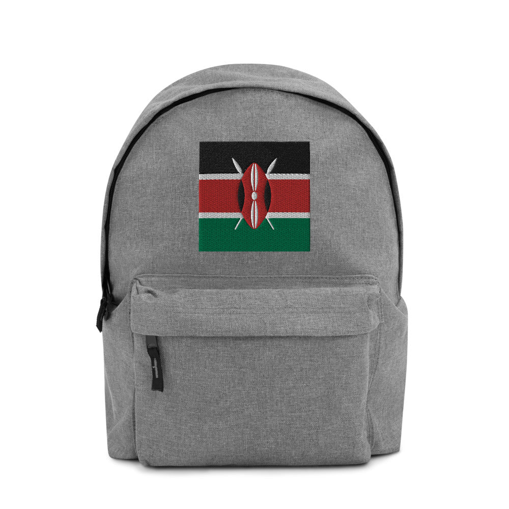 KENYA FLAG Embroidered Backpack