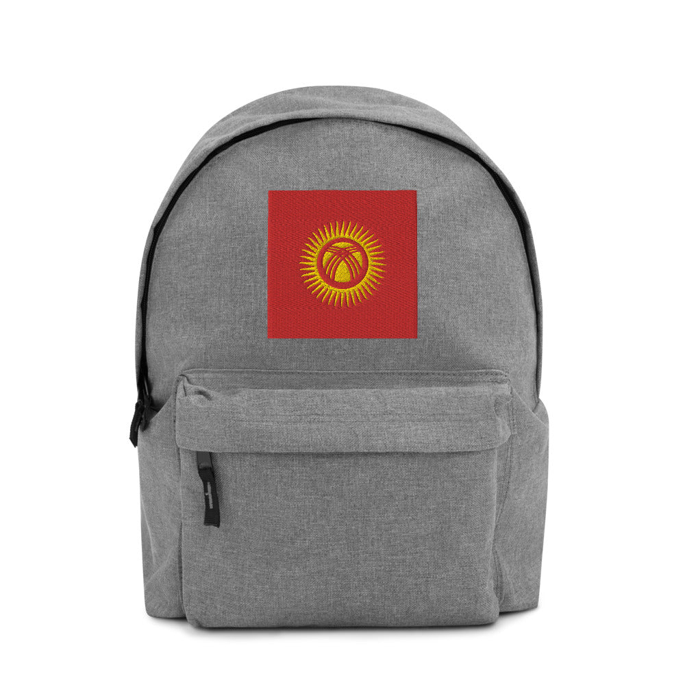 KYRGYZSTAN FLAG Embroidered Backpack