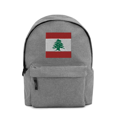 LEBANON FLAG Embroidered Backpack