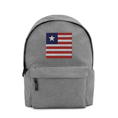 LIBERIA FLAG Embroidered Backpack