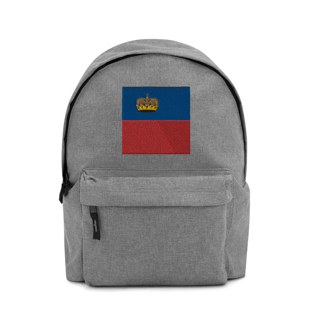 LIECHTENSTEIN FLAG Embroidered Backpack