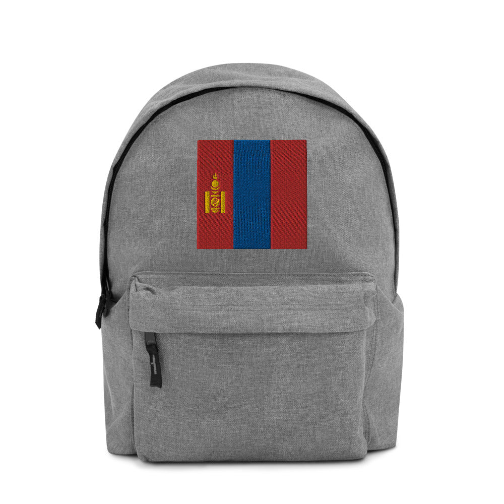 MONGOLIA FLAG Embroidered Backpack