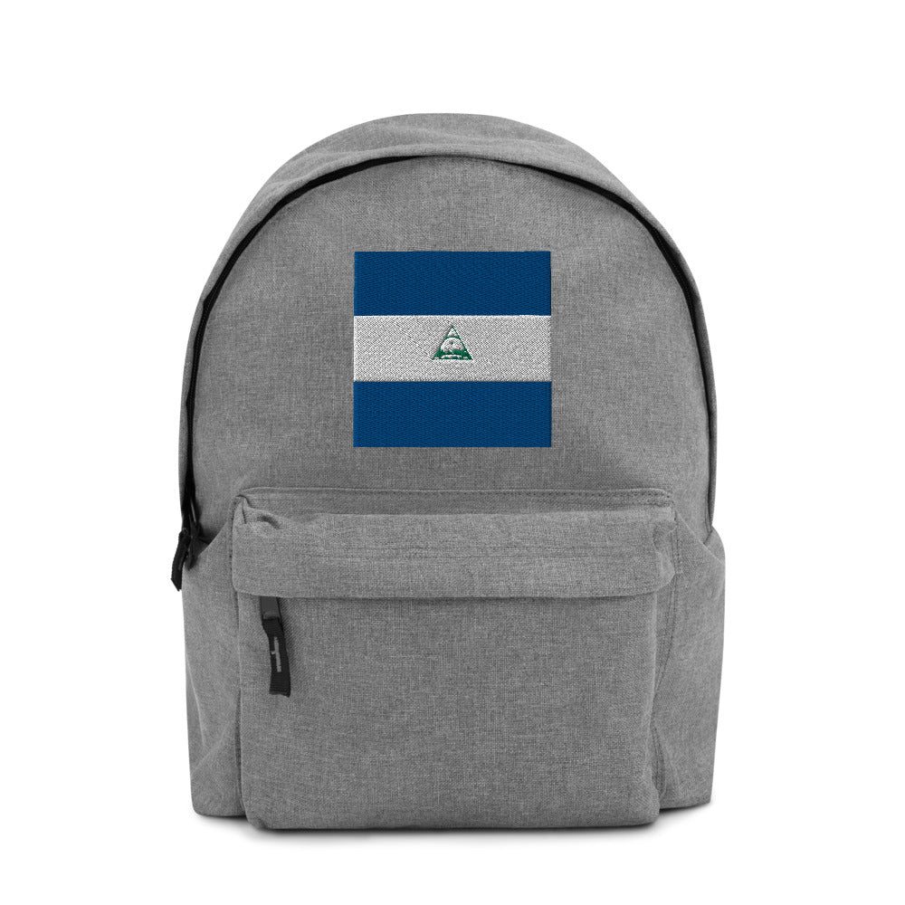 NICARAGUA FLAG Embroidered Backpack