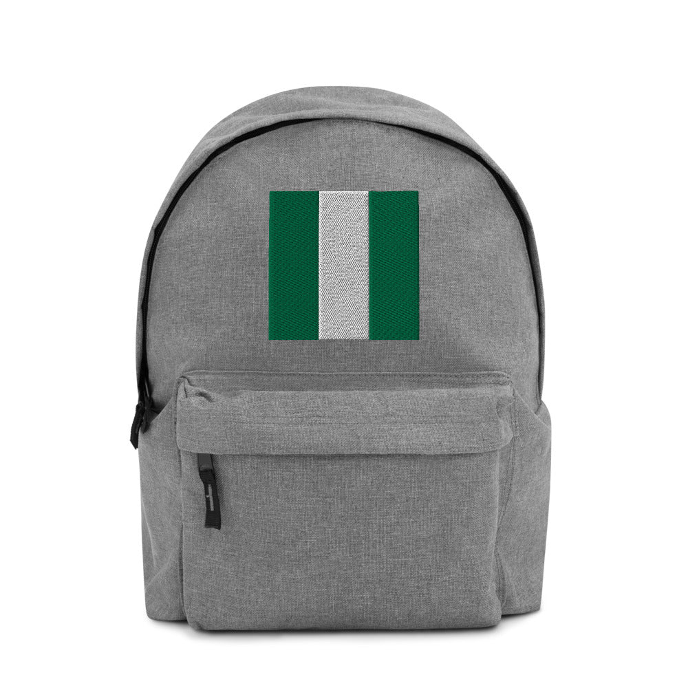 NIGERIA FLAG Embroidered Backpack