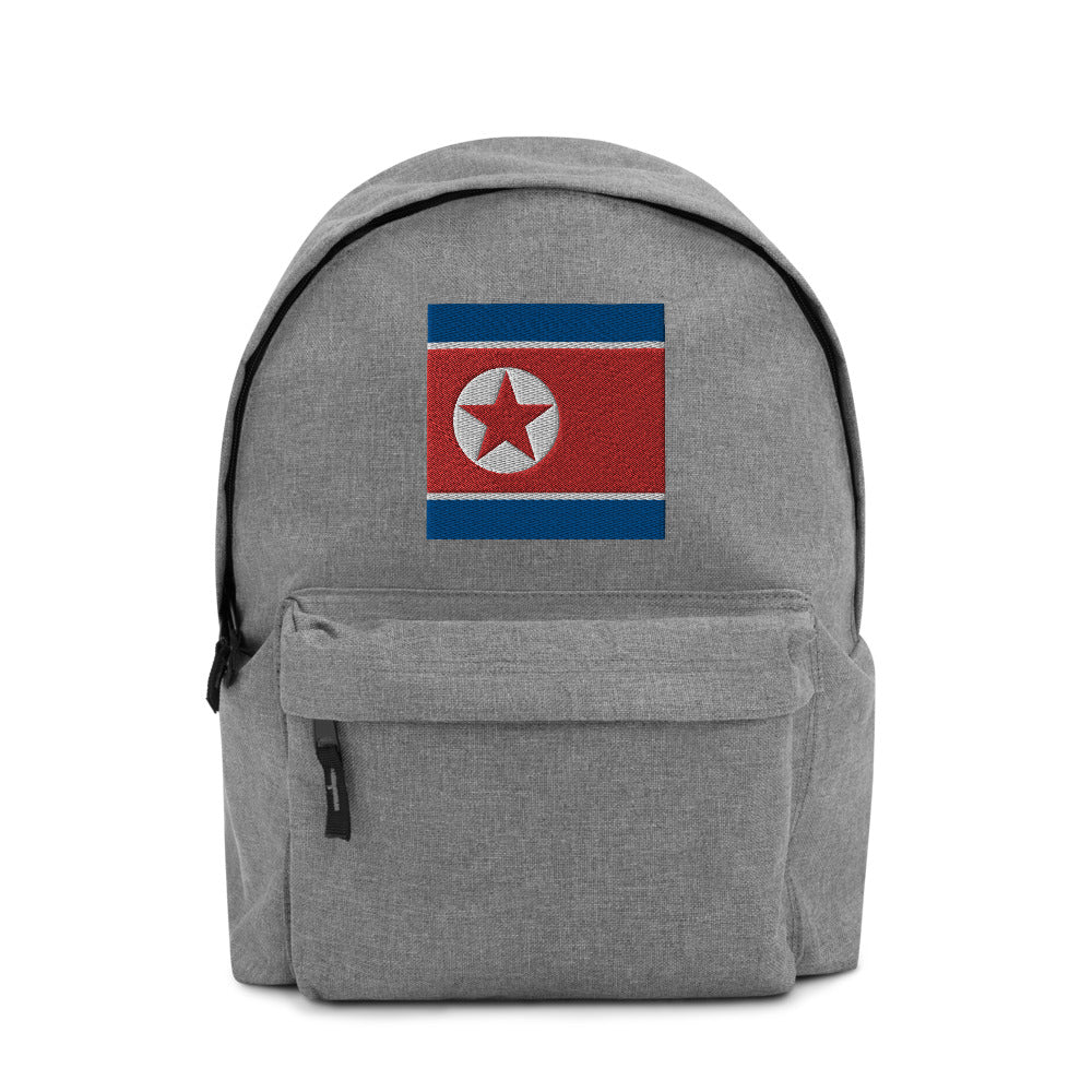 NORTH KOREA FLAG Embroidered Backpack