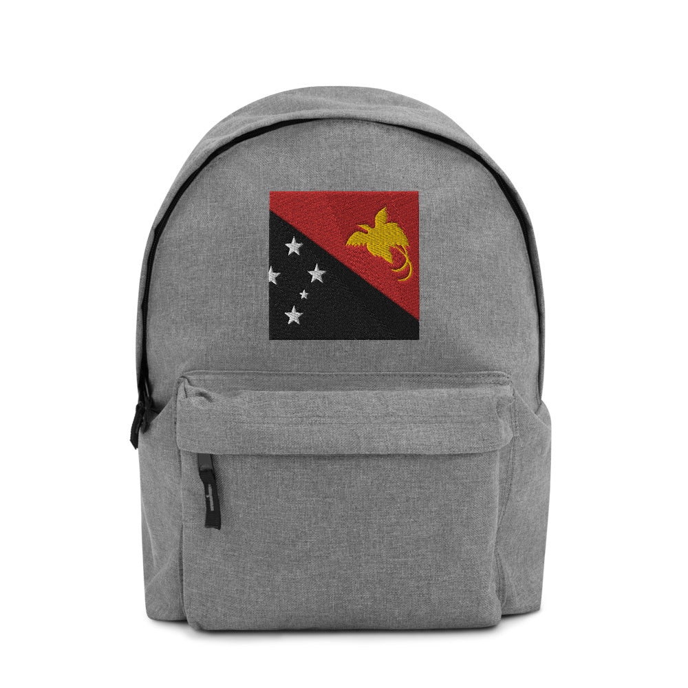 PAPUA NEW GUINEA FLAG Embroidered Backpack