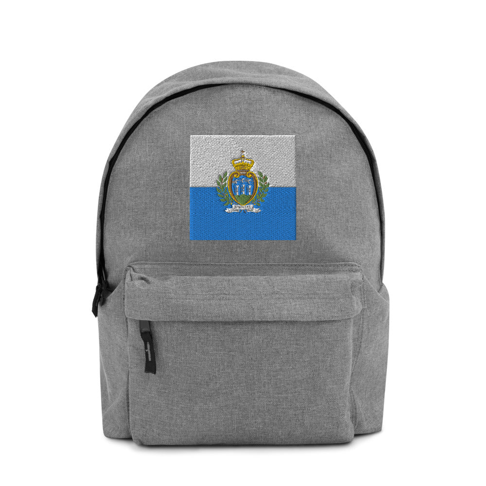 SAN MARINO FLAG Embroidered Backpack