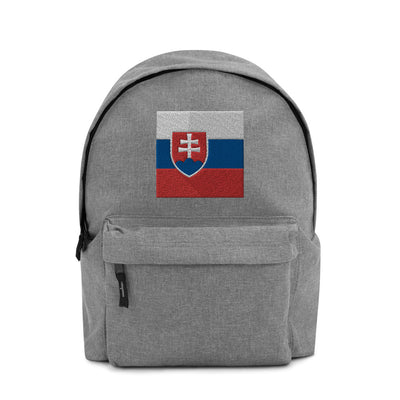 SLOVAKIA FLAG Embroidered Backpack